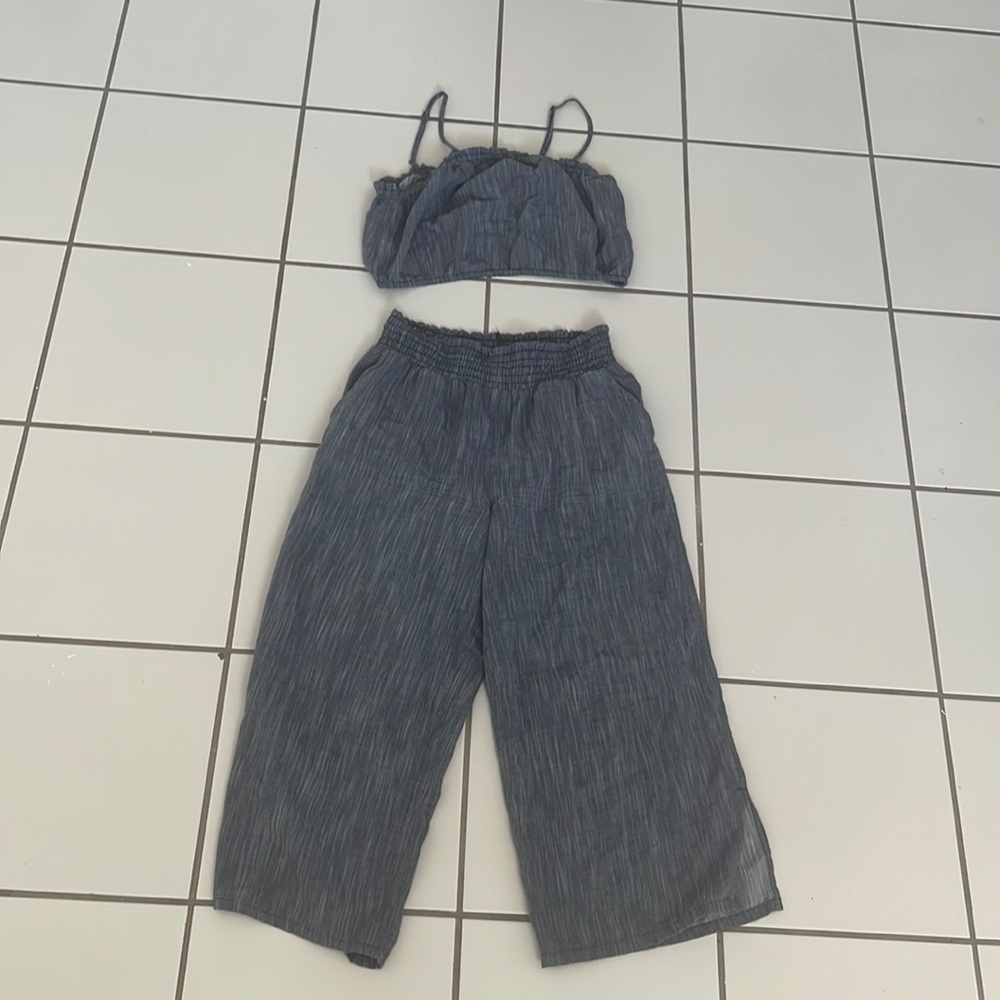 Aerie Grey 2 Piece Summer Set